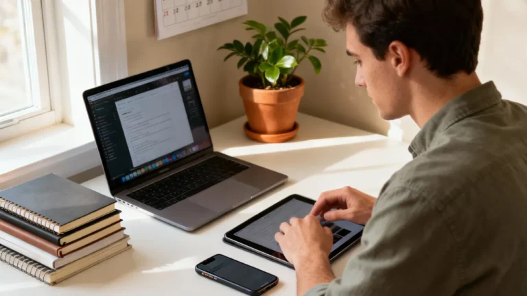 Blogger improving focus and productivity in 2025