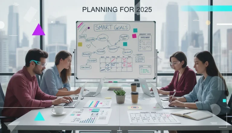 SMART blogging goals 2025, blogger planning strategy, goal setting for bloggers